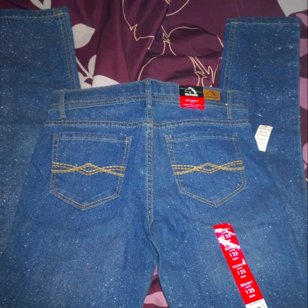 Skinny Jeans with Glitter